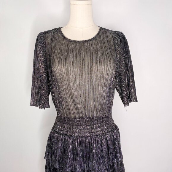 Sugar Lips - Silver Glitter Tiered Dress - Picture 5 of 8